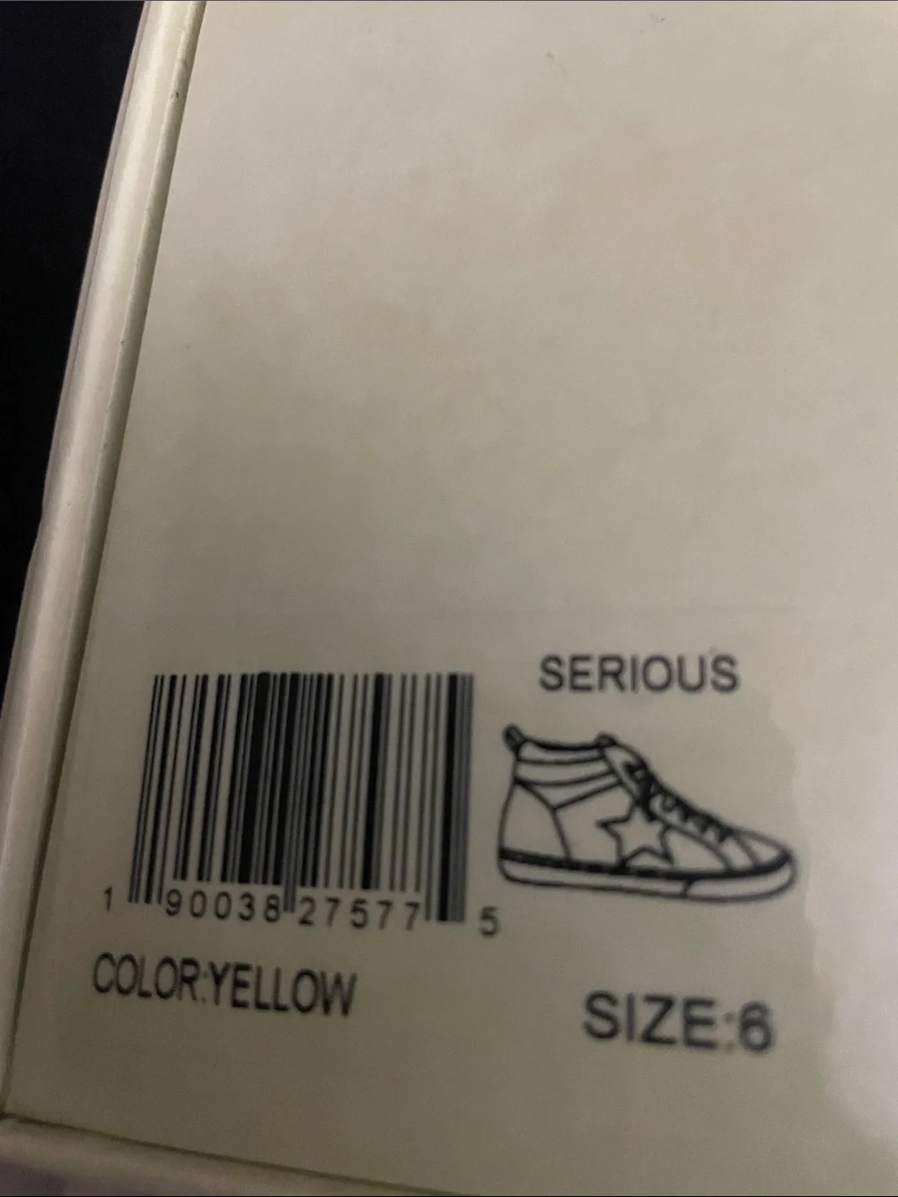 Vintage Women’s High-Top Sneakers in Pale Yellow